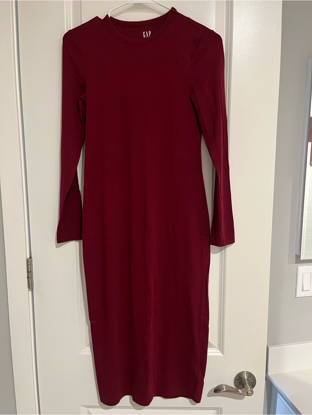 GAP Wine Long Sleeve Knit Dress, Size XS (New) ❤️
